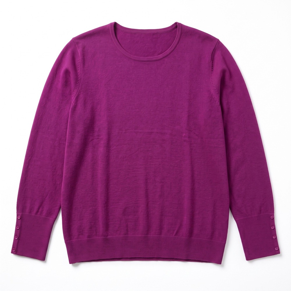 JM Collection XXL Purple NWT Cozy Crewneck Sweater
